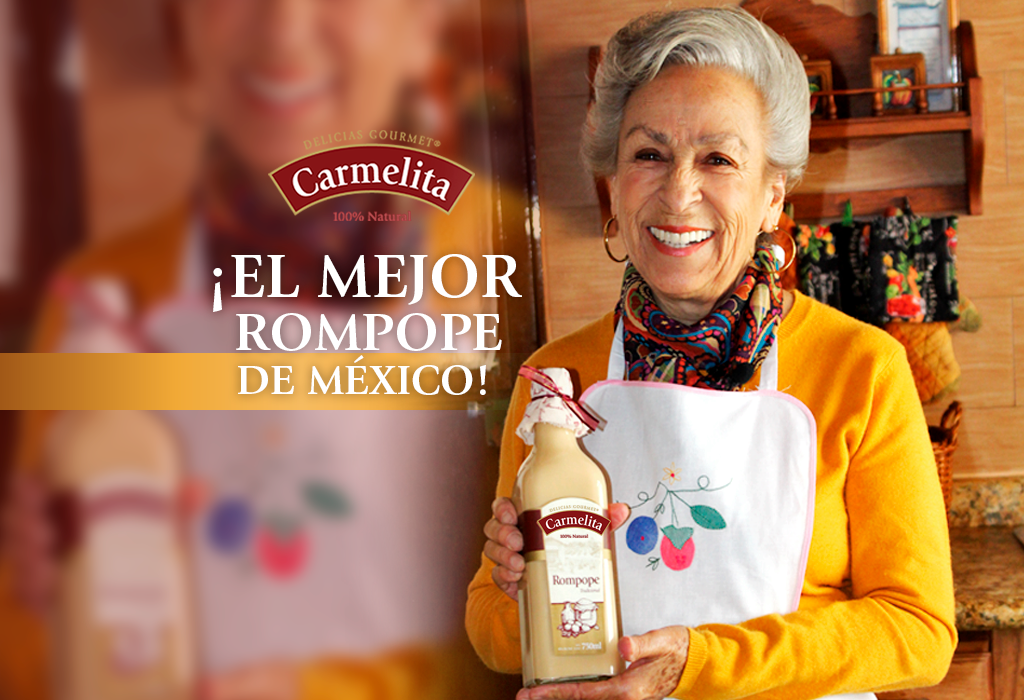 Conoce a Carmelita, la matriarca detrás de Rompope Carmelita. En su huerto de manzanos en Morelia, inició en 1992 la receta artesanal que hoy es símbolo de calidad y tradición familiar.