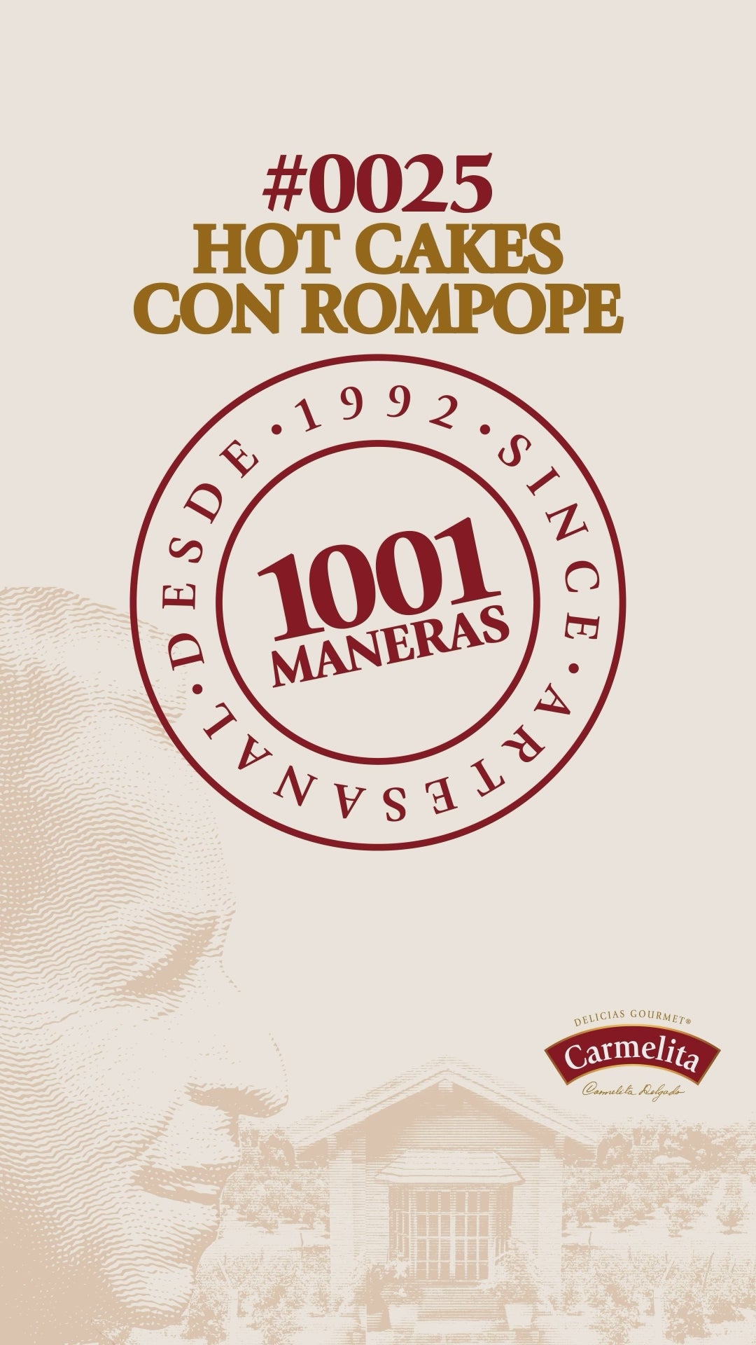 Receta fácil de hotcakes con leche condensada y Rompope Carmelita. Un desayuno gourmet con un toque tradicional artesanal que encanta a todos.